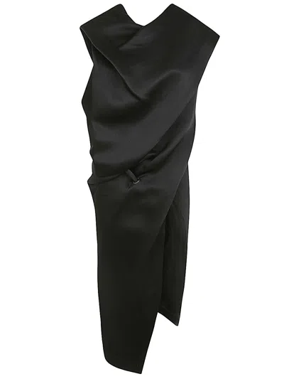 ISSEY MIYAKE ISSEY MIYAKE WOMEN ENVELOPING MIDI DRESS