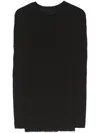 Issey Miyake Women Fringed Long Top In Black