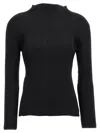 Issey Miyake Black Hatching Pleats Top