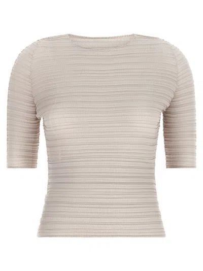 Issey Miyake Women's Jiggly Pleats Blouse In Beige