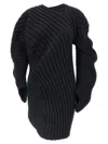 Issey Miyake Women Knit As If Top In Black