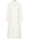 Issey Miyake Shaped Membrane Linen Trenh Coat