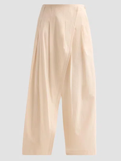 Issey Miyake Women's Looped Pleated Pants In Neutral