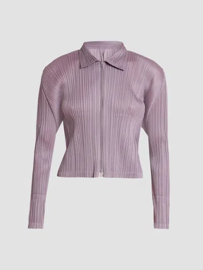 Issey Miyake Women's Monthly Colors: August Blouson Jacket In Grayish Purple