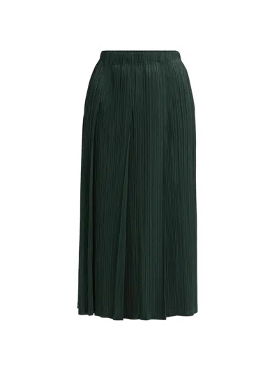 Issey Miyake Women's Monthly Colors: December Midi-skirt In Green