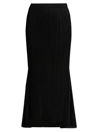Issey Miyake Women's Ole Pleated Midi-skirt In Black