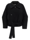 Issey Miyake Out Of A Cube Coats And Trench Coats Black