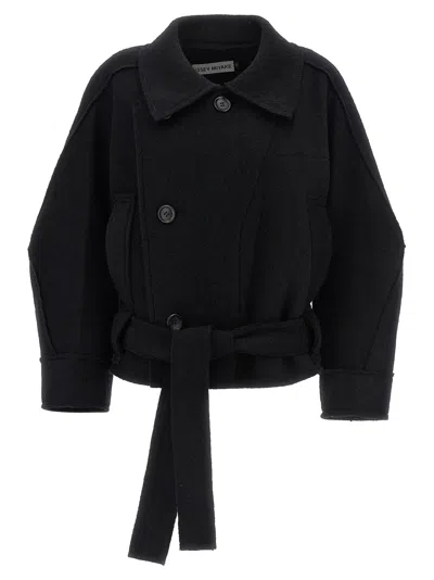 ISSEY MIYAKE ISSEY MIYAKE WOMEN 'OUT OF A CUBE' SHORT COAT