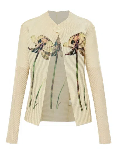 Issey Miyake Women Pressed Flora Pleats Top Shirt