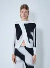 Issey Miyake Women Shadow Study Top In Multi