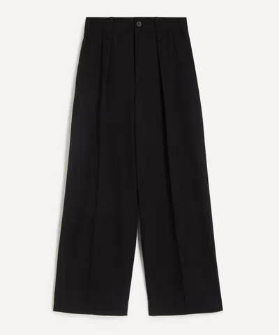 Issey Miyake Women's Simple Ensemble Straight-leg Trousers In Black
