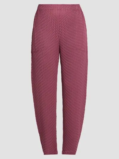 Issey Miyake Women's Sleek Pleats Pants In Brown