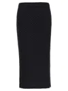 Issey Miyake Sleek Pleats Skirt In Black