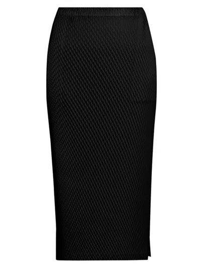 Issey Miyake Women's Sleek Pleats Skirt In Black