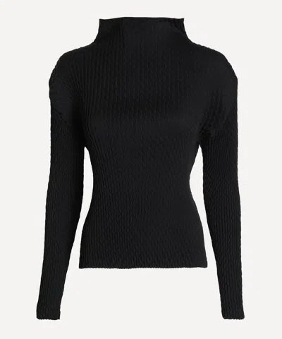 Issey Miyake Women's Sleek Pleats Top In Black