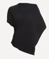 Issey Miyake Soft Fold Pleats Top In Black