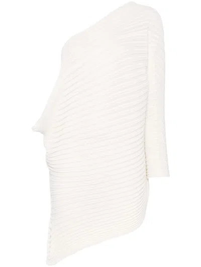 Issey Miyake Women Stream Top In White