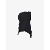 Issey Miyake Womens Black Asymmetric One-shoulder Knitted Top In Black