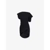 Issey Miyake Womens Black Knit As It Is Short-sleeves Knitted Top In Black