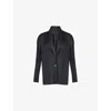 Issey Miyake Womens Black Pleats Knitted Jacket In Black