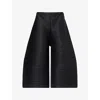 Issey Miyake Womens Black Thicker Crop-leg Knitted Trousers In Black