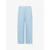 Issey Miyake Womens Pleats Please  Mellow Pleats Crop-leg Knitted Trousers