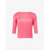 Issey Miyake Pink Monthly Colors March Top In Bright Pink