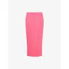 Issey Miyake Pink Monthly Colors March Midi Skirt In Bright Pink