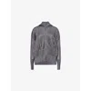 Issey Miyake Womens Gray Basic Pleated Knit Hoody