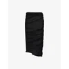 Issey Miyake Knitted Mid-length Skirt In Black