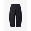 Issey Miyake Vigor Pleats Cropped Wide-leg Pants In Black