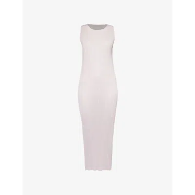 Issey Miyake Beige New Colorful Basics 4 Maxi Dress In 42 Greige