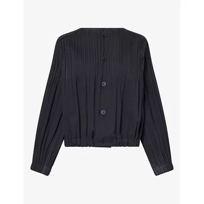 Issey Miyake Smooth Coat In Black