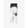 Issey Miyake Womens Shadow Study Pleats Asymmetric-cuffs Knitted Trousers