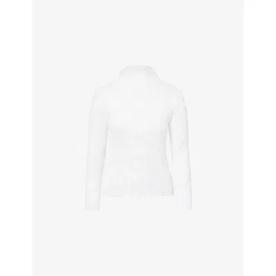 Issey Miyake Womens April Chiffon Twist Top White In Multi