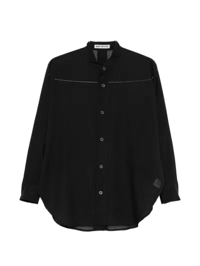 Issey Miyake Wool Blend Crewneck Sweater In Black