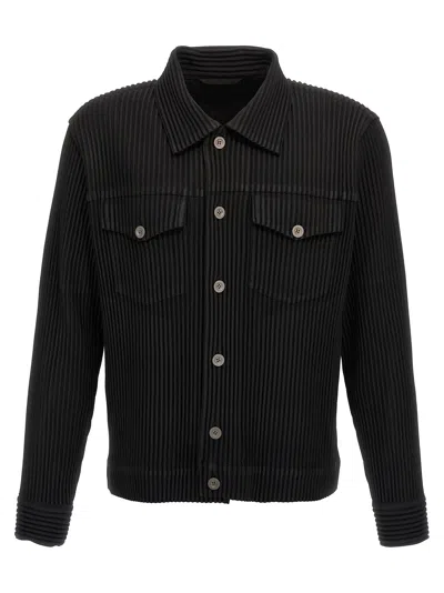 Issey Miyake Wool Like Light Casual Jackets And Parka Black