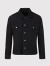 Issey Miyake Wool Like Light Collared Blouson In Black