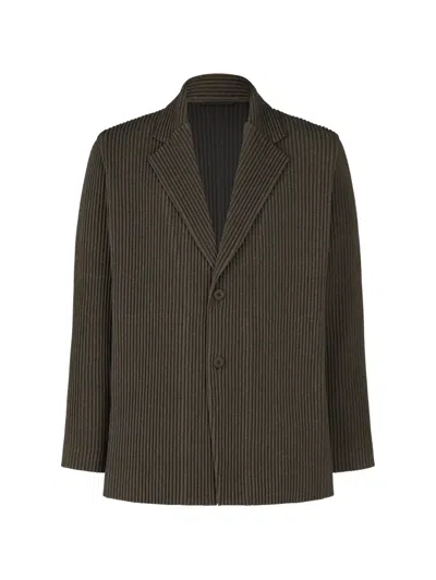 Issey Miyake Wool Like Light Jacket In Brown