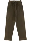 Issey Miyake Khaki Wool Like Light Trousers In Brown