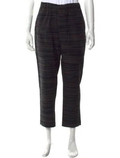 Pre-owned Issey Miyake Wool Pants In Blue