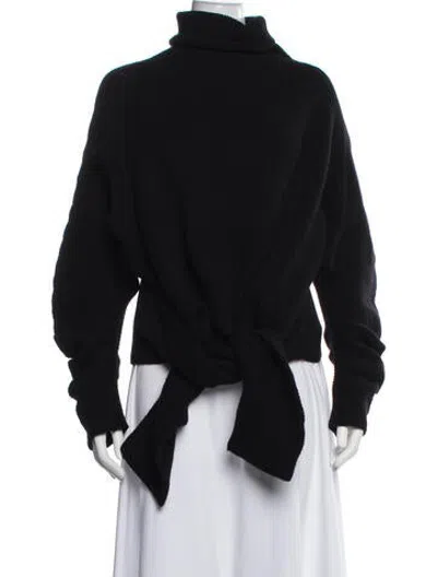 Pre-owned Issey Miyake Wool Turtleneck Sweater In Blue