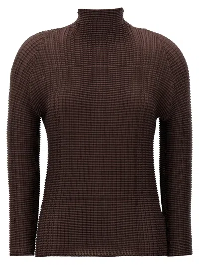 Issey Miyake 'wooly Pleats-56' Blouse