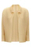 Issey Miyake Wooly Pleats-56 Sweaters And Cardigans Beige In Yellow