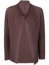 Issey Miyake Wooly Pleats-56 Shirt Clothing In Brown