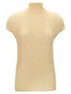 Issey Miyake Wooly Pleats-56 T-shirt Beige In Yellow