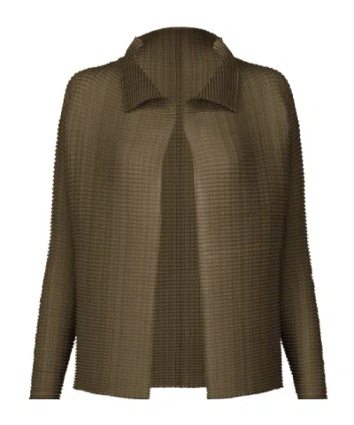 Issey Miyake Wooly Pleats-58 In Green