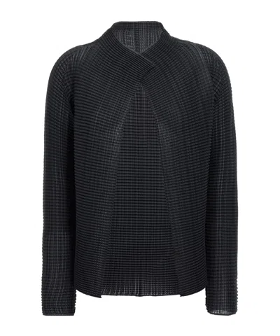 ISSEY MIYAKE ISSEY MIYAKE WOOLY PLEATED CARDIGAN