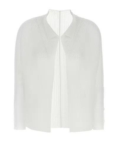 ISSEY MIYAKE ISSEY MIYAKE WOOLY PLEATED CARDIGAN