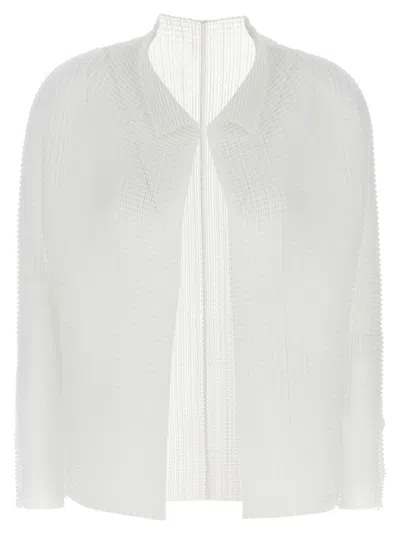 ISSEY MIYAKE WOOLY PLEATS CARDIGAN